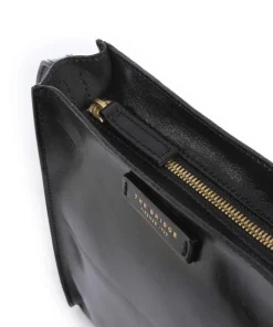 Mirra Umhängetasche fein genarbtes Rindsleder schwarz