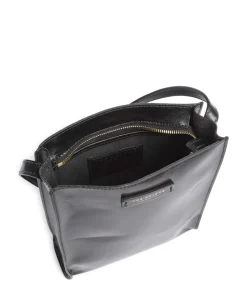 Mirra Umhängetasche fein genarbtes Rindsleder schwarz