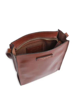 Mirra Umhängetasche fein genarbtes Rindsleder braun