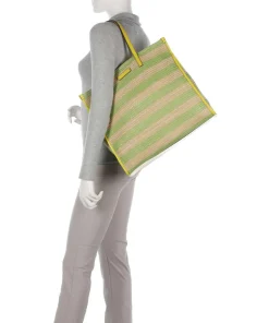 Mirra Wow Shopper Bast grün/beige