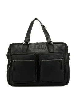 Misha Aktentasche 17″ Pull-Up Rindsleder schwarz