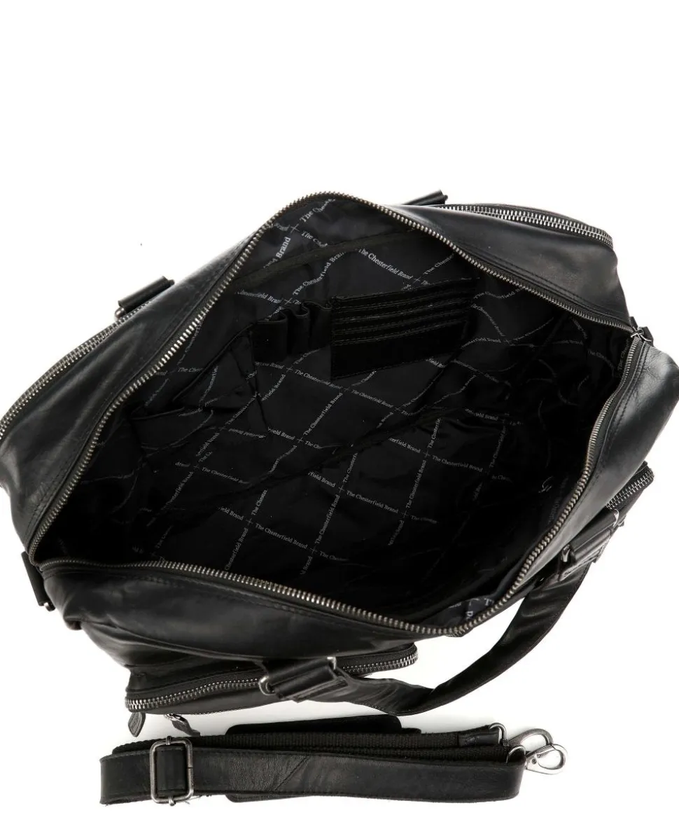 Misha Aktentasche 17″ Pull-Up Rindsleder schwarz