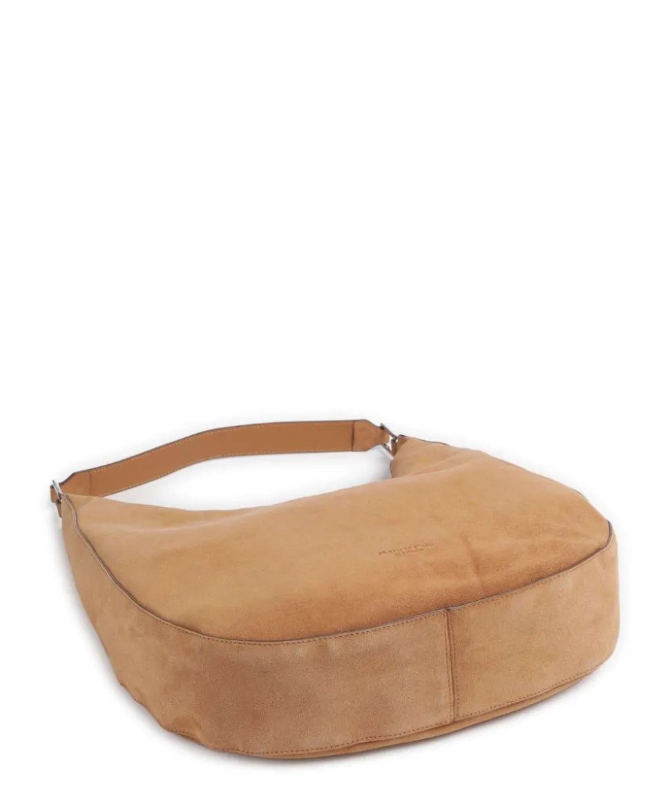 Mita M Beuteltasche aufgerautes Kalbsleder camel