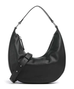 Moira S Beuteltasche genarbtes Rindsleder schwarz