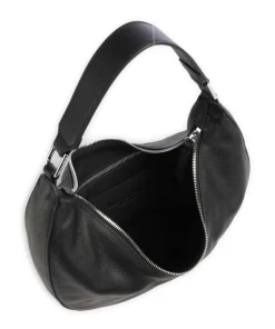 Moira S Beuteltasche genarbtes Rindsleder schwarz