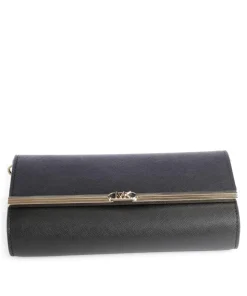 Mona Umhängetasche Saffiano Leder schwarz