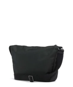 Mono Umhängetasche recyceltes Polyester schwarz