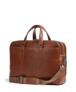 Montana Aktentasche 15″ fein genarbtes Rindsleder braun