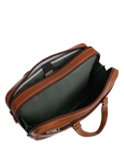 Montana Aktentasche 15″ fein genarbtes Rindsleder braun