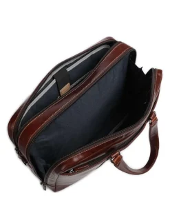 Montana Aktentasche 15″ fein genarbtes Rindsleder dunkelbraun