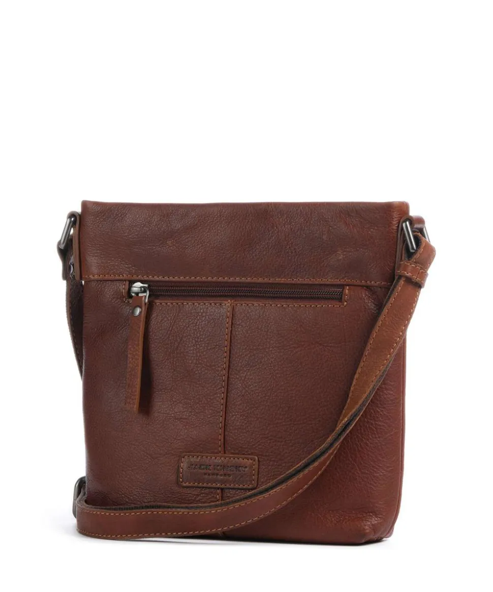 Montreal 20N Umhängetasche genarbtes Leder cognac