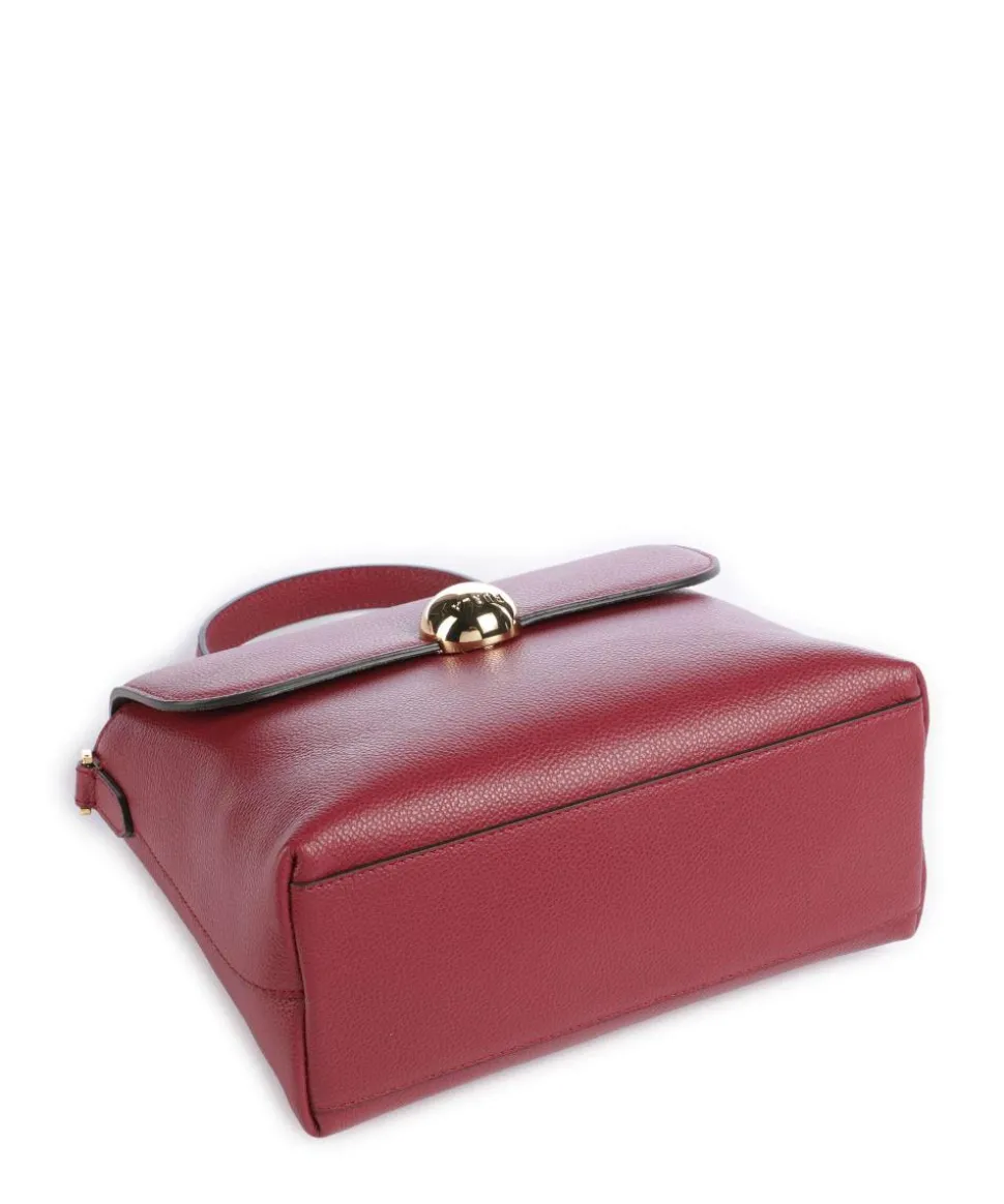 Moonlight S Handtasche genarbtes Leder wein