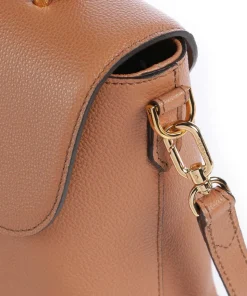 Moonlight S Handtasche genarbtes Leder braun