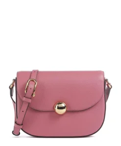 Moonlight S Umhängetasche genarbtes Leder pink