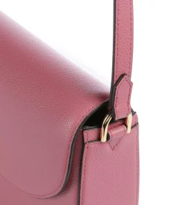 Moonlight S Umhängetasche genarbtes Leder pink