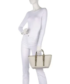 Moore Handtasche Canvas beige/grün