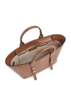 Moore Handtasche genarbtes Rindsleder braun