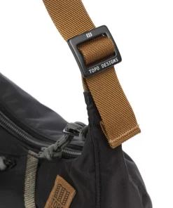 Mountain Umhängetasche recyceltes Ripstop-Nylon schwarz