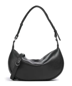 Muse Beuteltasche genarbtes Rindsleder schwarz