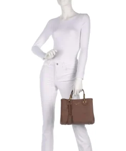 My EA Handtasche aufgerautes Rindsleder braun