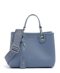 My EA Handtasche Lederimitat blaugrau