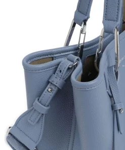 My EA Handtasche Lederimitat blaugrau