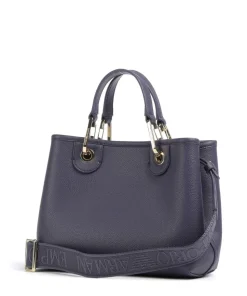 My EA Handtasche Lederimitat dunkelblau