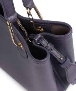 My EA Handtasche Lederimitat dunkelblau