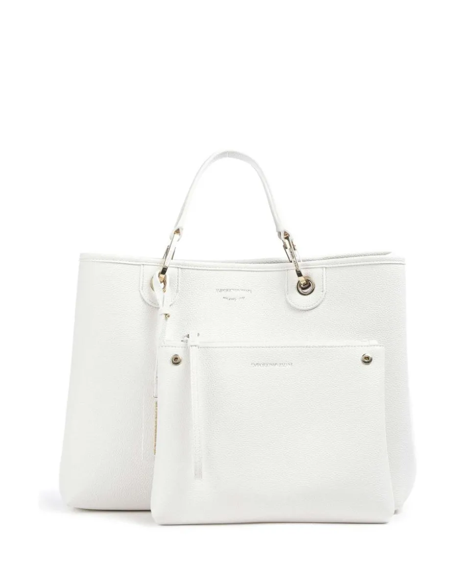 My EA Handtasche Lederimitat weiß