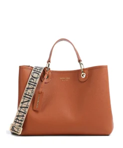 My EA Handtasche Lederimitat braun