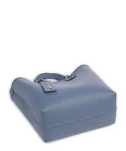 My EA Handtasche Lederimitat blaugrau