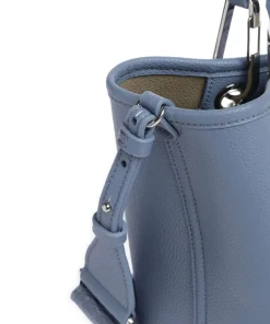 My EA Handtasche Lederimitat blaugrau