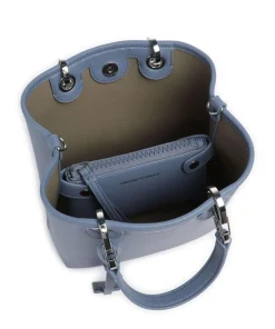 My EA Handtasche Lederimitat blaugrau