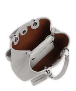 My EA Handtasche Lederimitat hellgrau