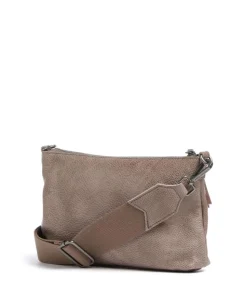 My old Friend Umhängetasche genarbtes Leder taupe