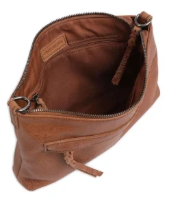 My old Friend Umhängetasche genarbtes Leder braun