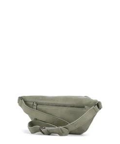 My old Friend Umhängetasche genarbtes Leder graugrün