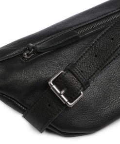 My old Friend Umhängetasche genarbtes Leder schwarz