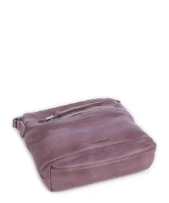 My old Friend Umhängetasche genarbtes Leder lavendel