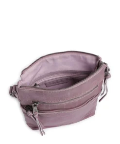 My old Friend Umhängetasche genarbtes Leder lavendel
