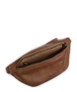 My old Friend Umhängetasche genarbtes Leder karamellbraun