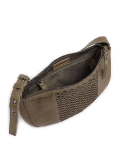 My Umhängetasche Leder olivgrün