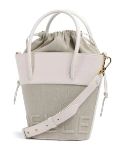 Myrtha Canvas Bucket bag Canvas natur/weiß