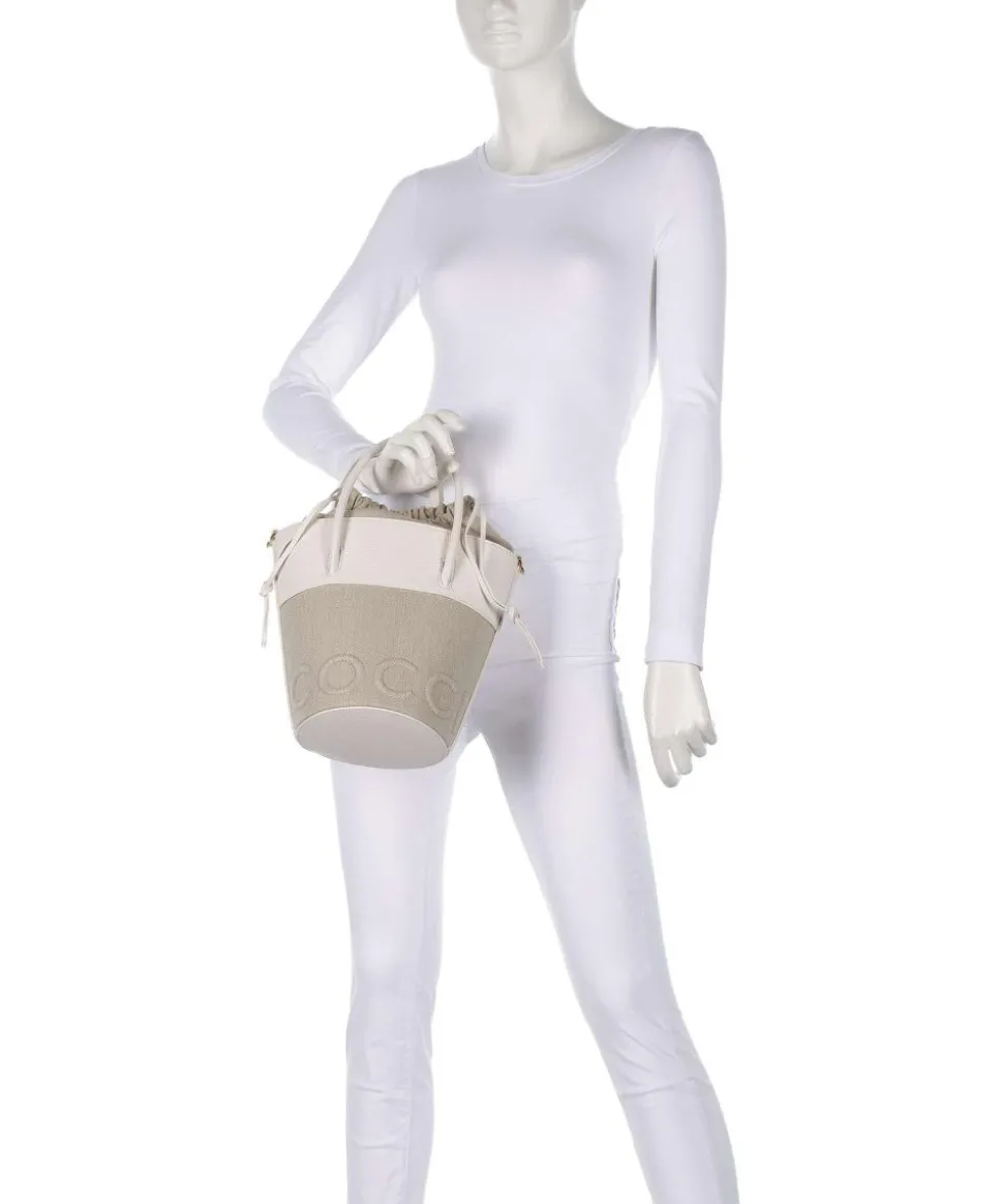 Myrtha Canvas Bucket bag Canvas natur/weiß