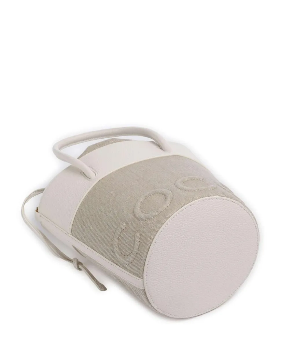 Myrtha Canvas Bucket bag Canvas natur/weiß