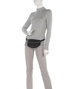 Nabuku Gürteltasche fein genarbtes Rindsleder schwarz