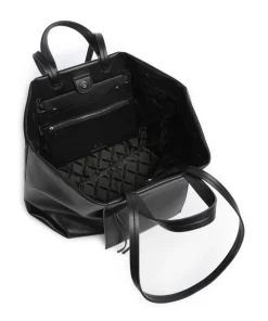 Natalie L Shopper Lederimitat schwarz