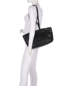 Natalie M Shopper Lederimitat schwarz