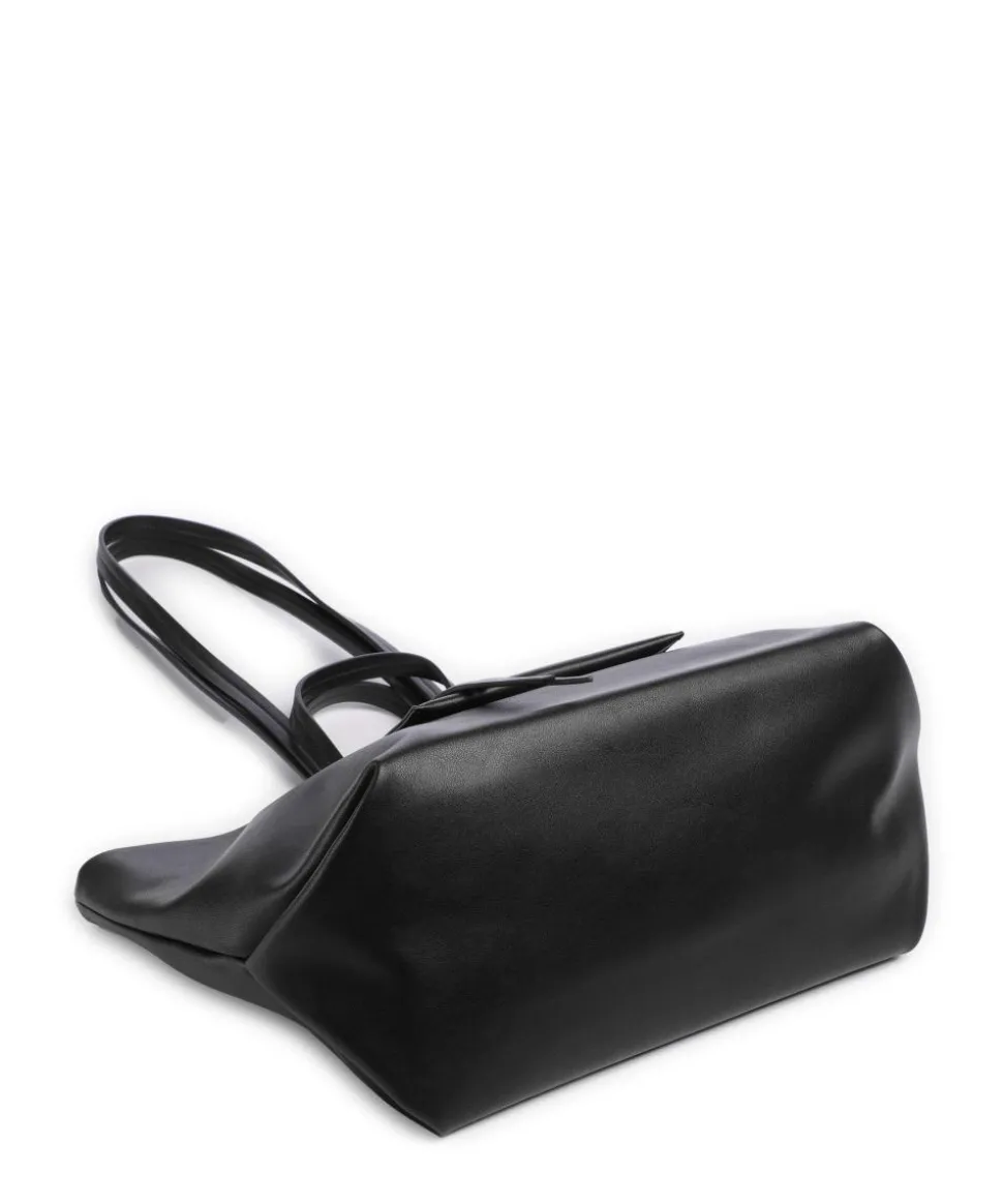 Natalie M Shopper Lederimitat schwarz