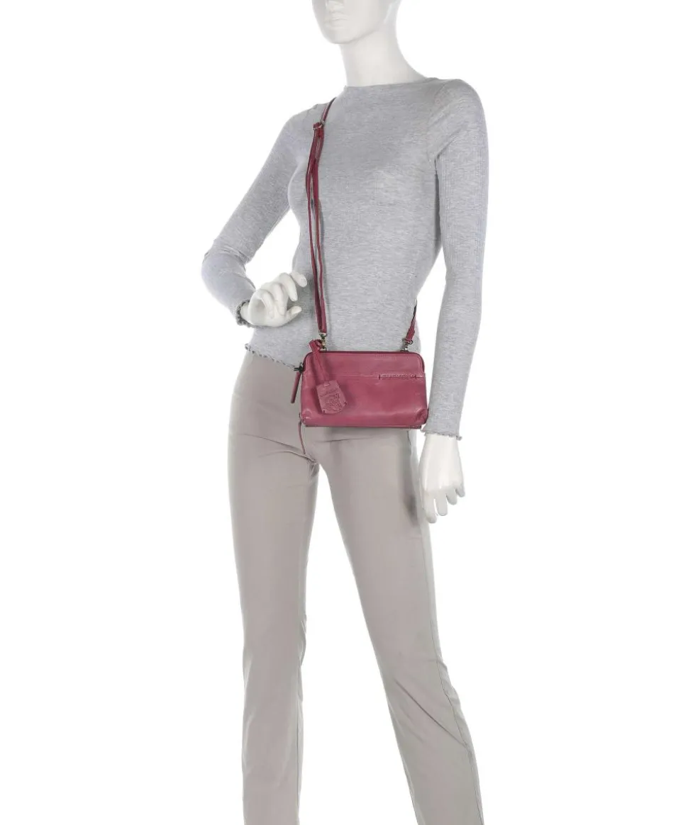 Natural Norah Geldbörse genarbtes Rindsleder pink